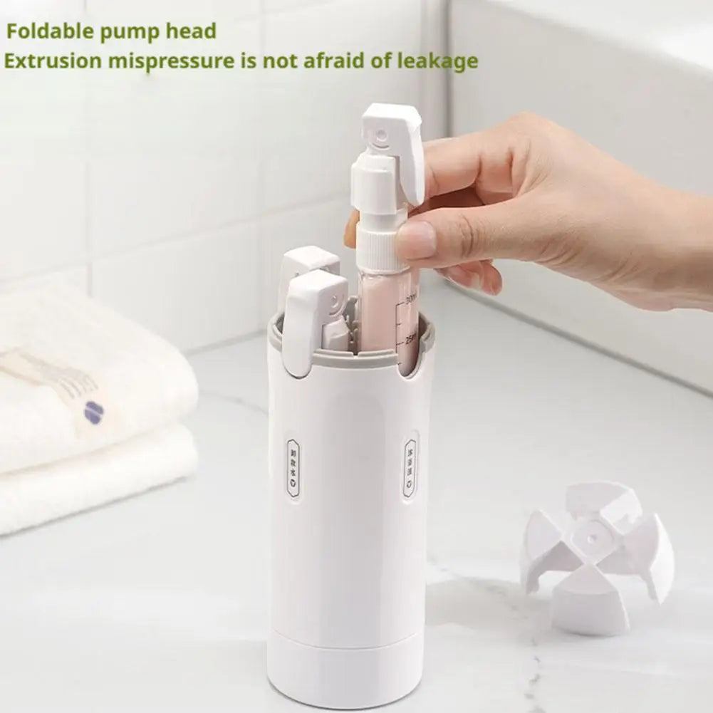 4-in-1 TSA-Approved BPA-Free Travel Dispenser Bottles for Shampoo & Lotion