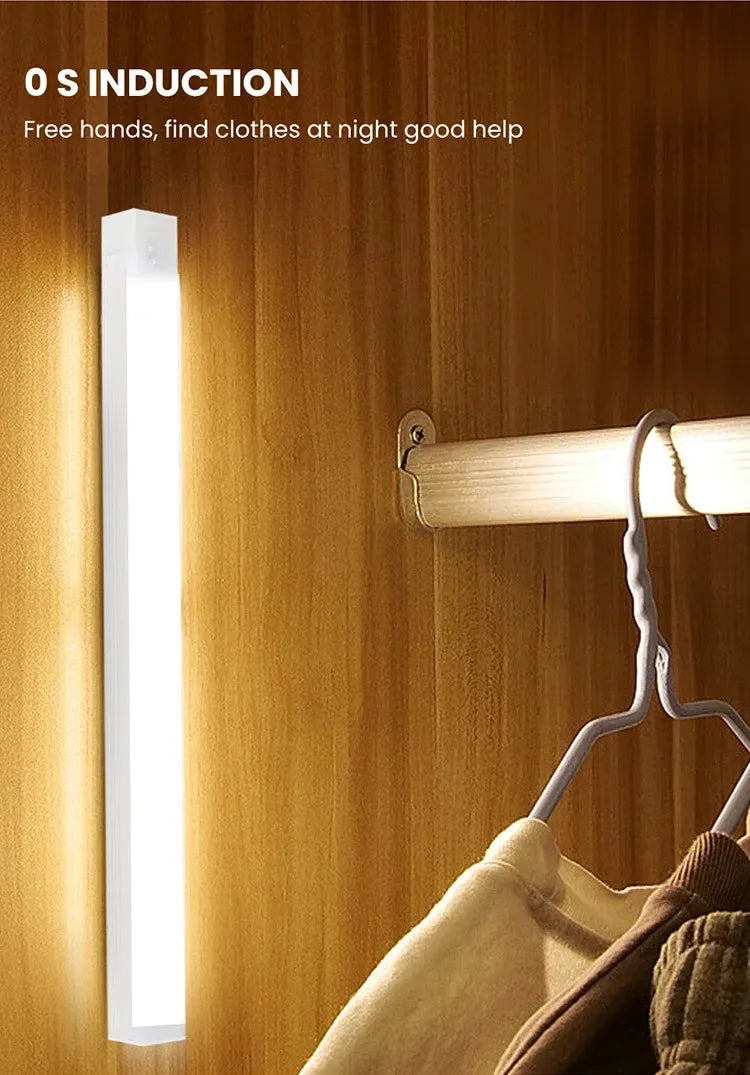 Wireless Motion Sensor LED Night Light – USB-C Rechargeable