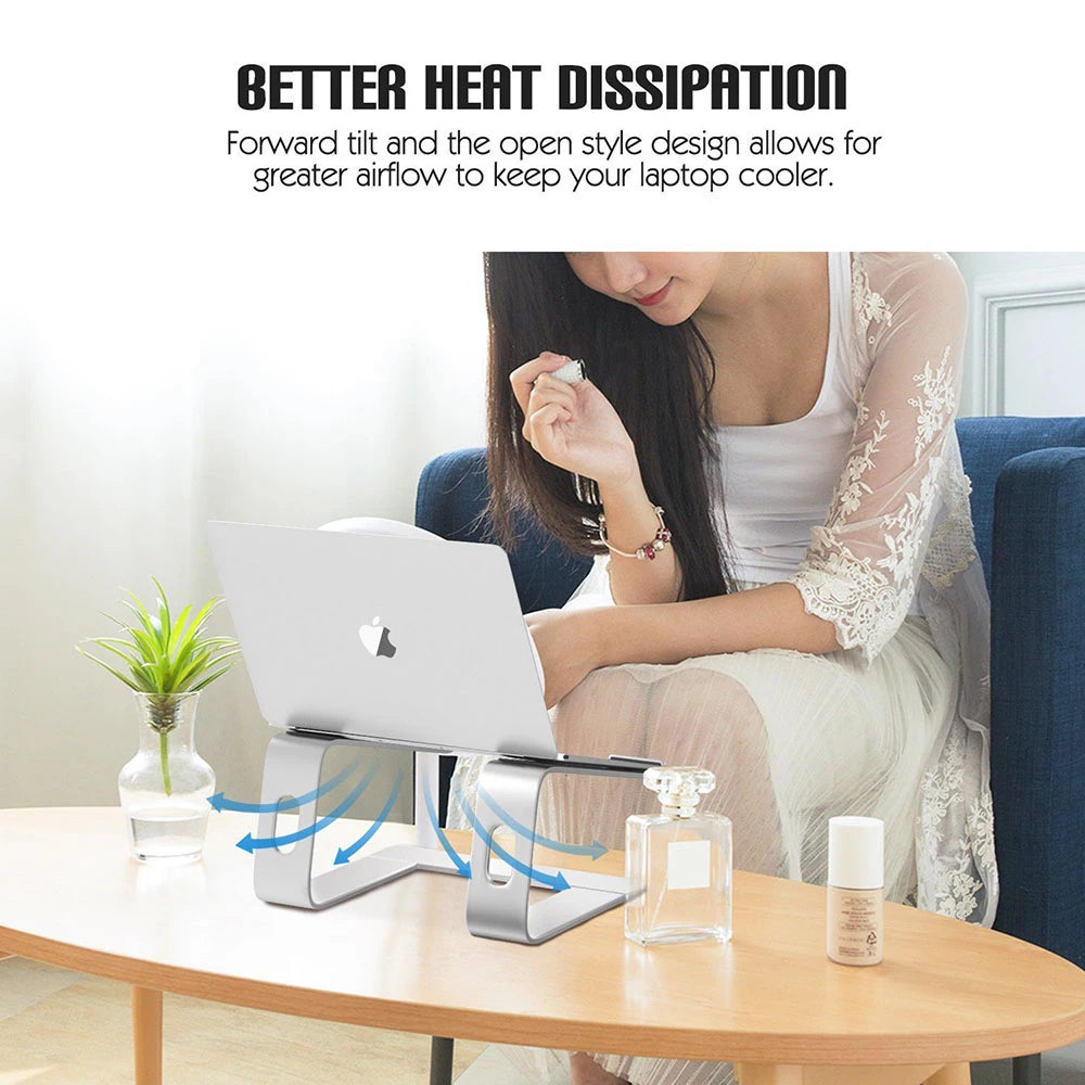 Portable Aluminum Laptop & MacBook Desktop Holder Stand