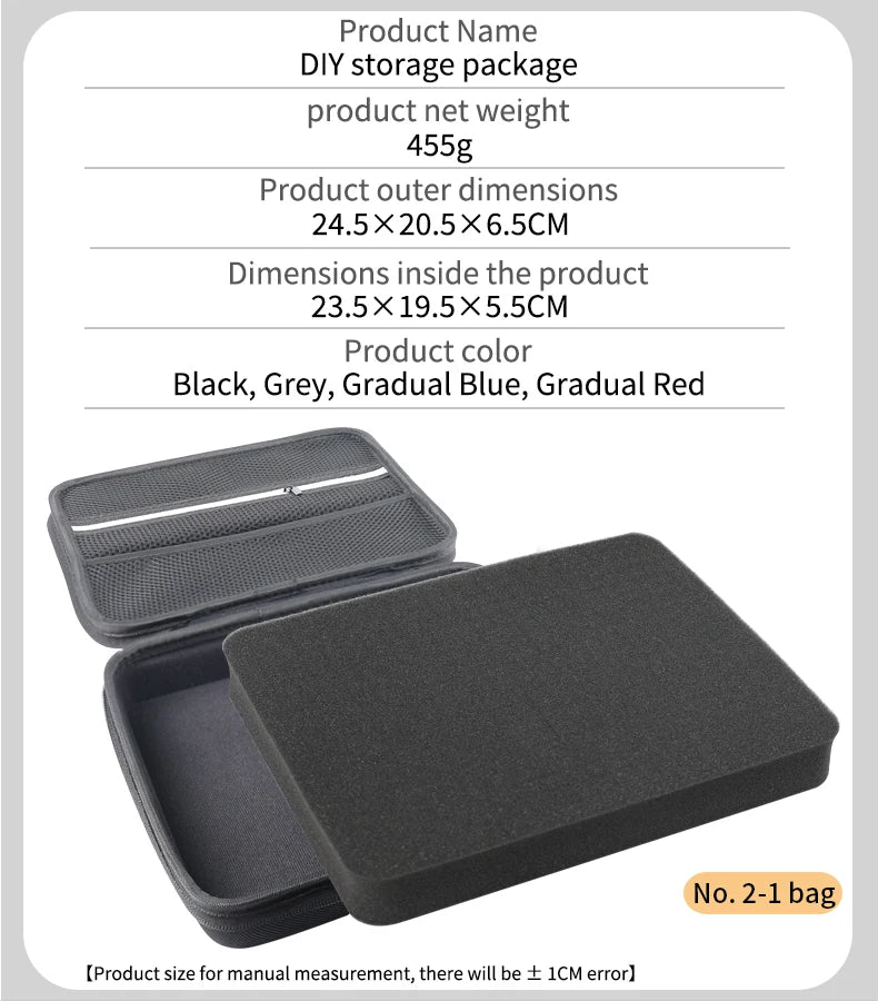 DIY Sponge Electronics Organizer Case – Customizable Foam Travel Carry Bag