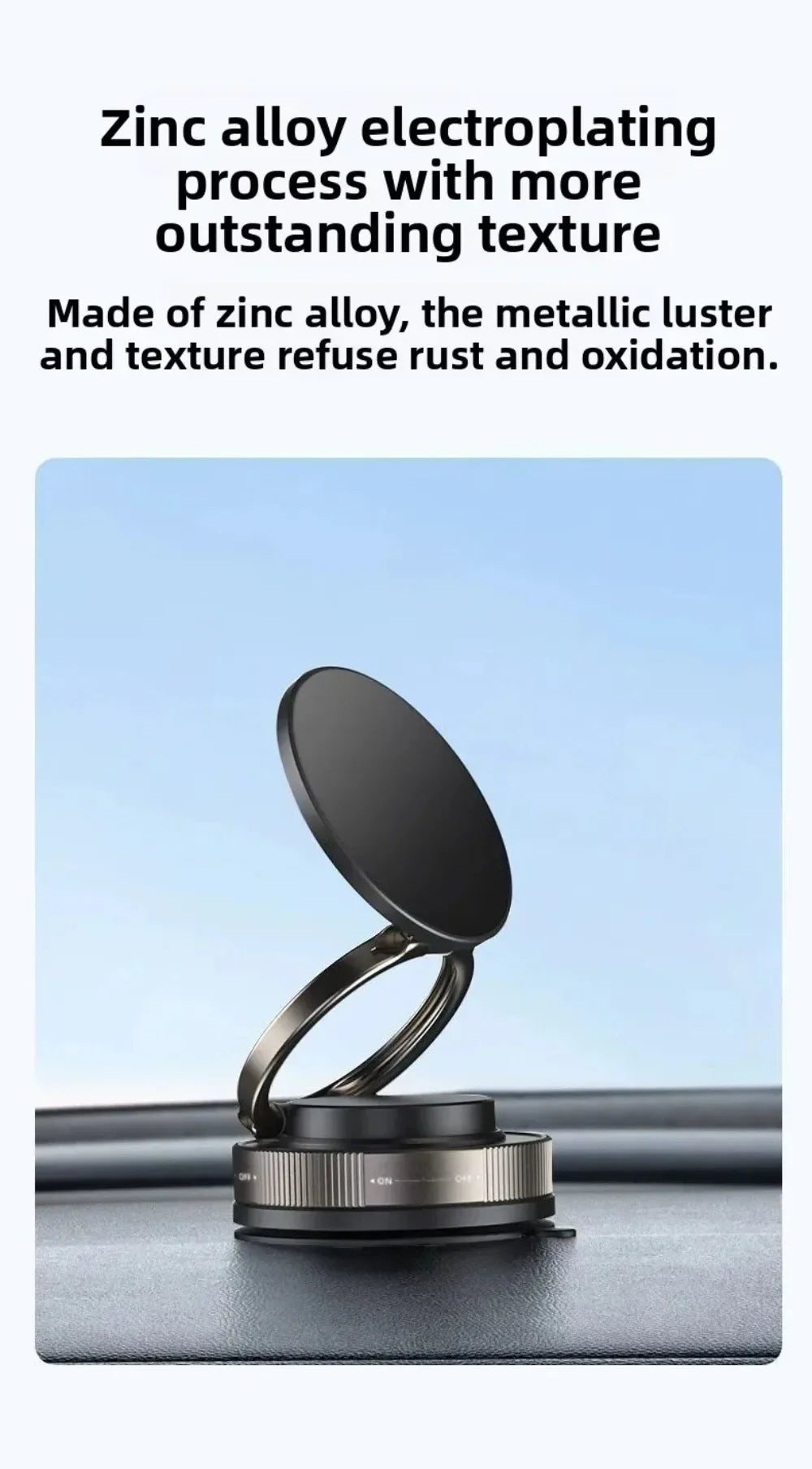 Magnetic Car Phone Holder – 360° Rotatable & Foldable Mount, Universal Compatibility