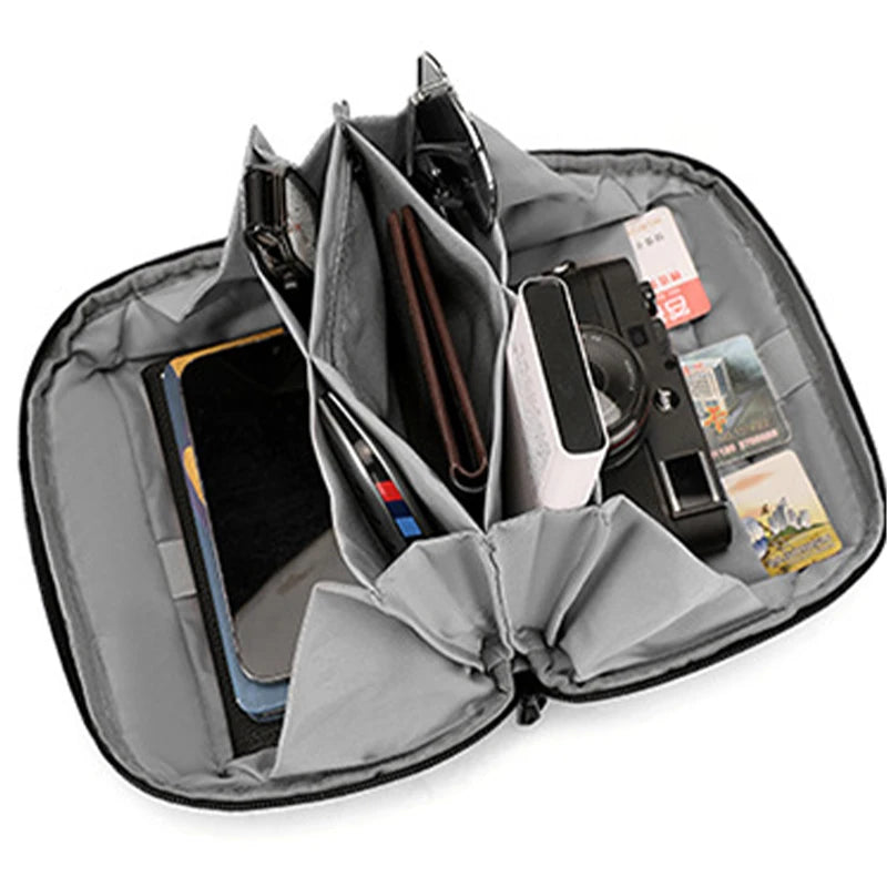Waterproof Portable Cable & Charger Storage Bag Travel Electronic Organizer Case