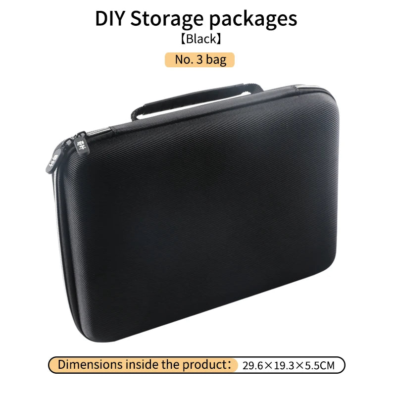 DIY Sponge Electronics Organizer Case – Customizable Foam Travel Carry Bag