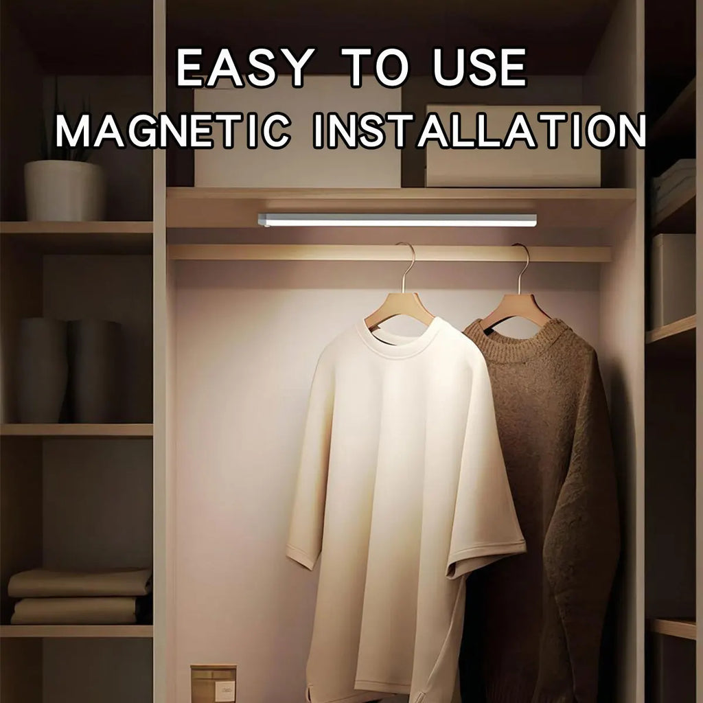 USB Rechargeable Motion Sensor LED Night Light – Dimmable, Wireless