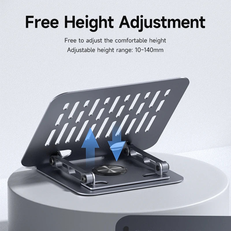 Adjustable Laptop Stand – 360° Rotating, Ergonomic, Fits Up to 18 Inches