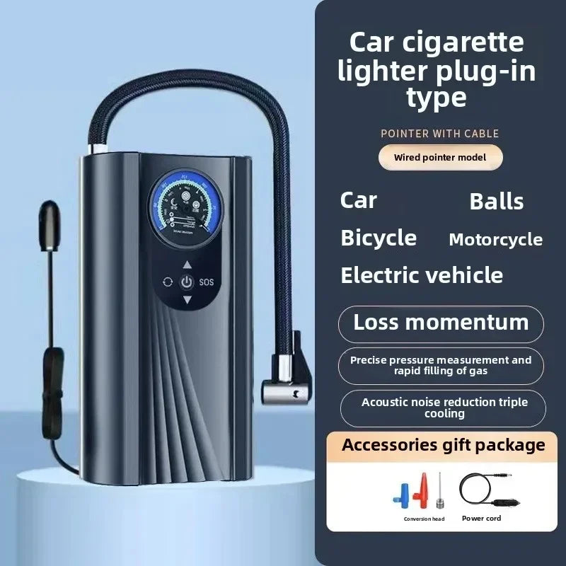 Cordless Tire Inflator – 150 PSI Digital Air Compressor for Car, Bike, Motorcycle & Balls