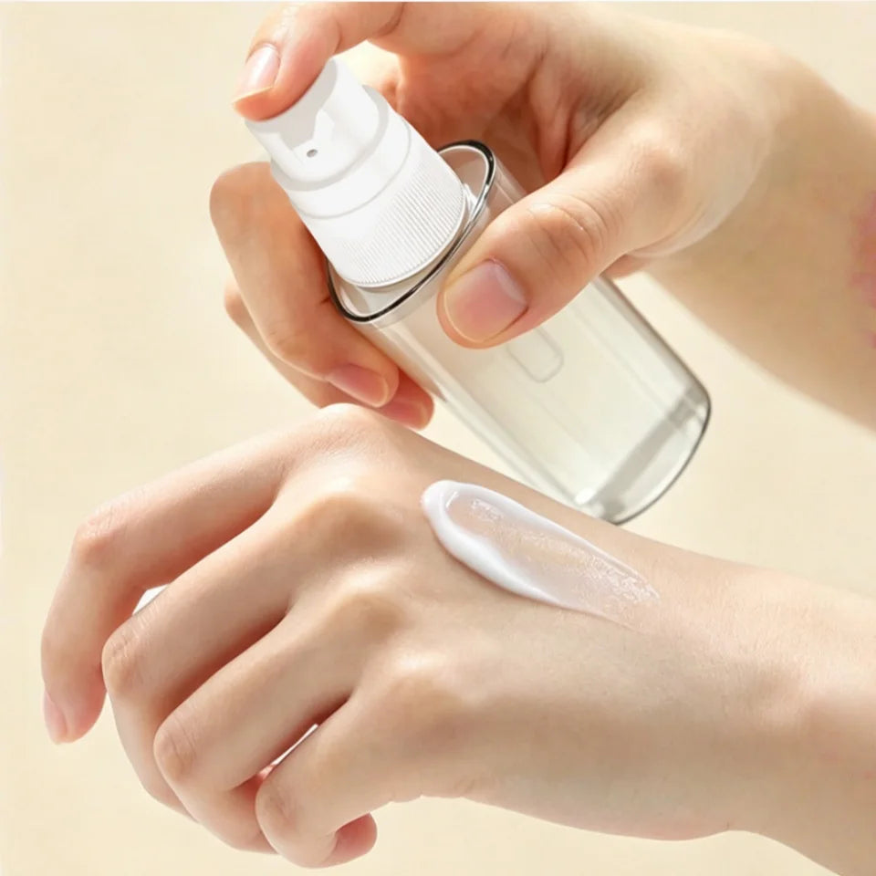 4-in-1 Refillable Leak-Proof Travel Dispenser Bottle for Camping & Business
