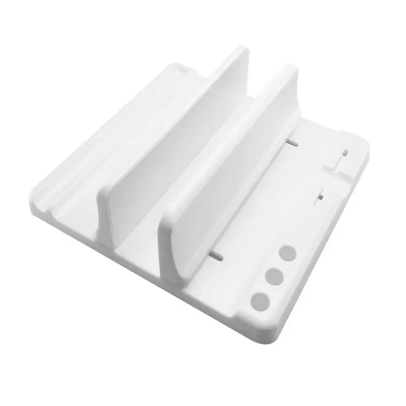 Adjustable Vertical Laptop Stand with Scalable Width for Desk Organization