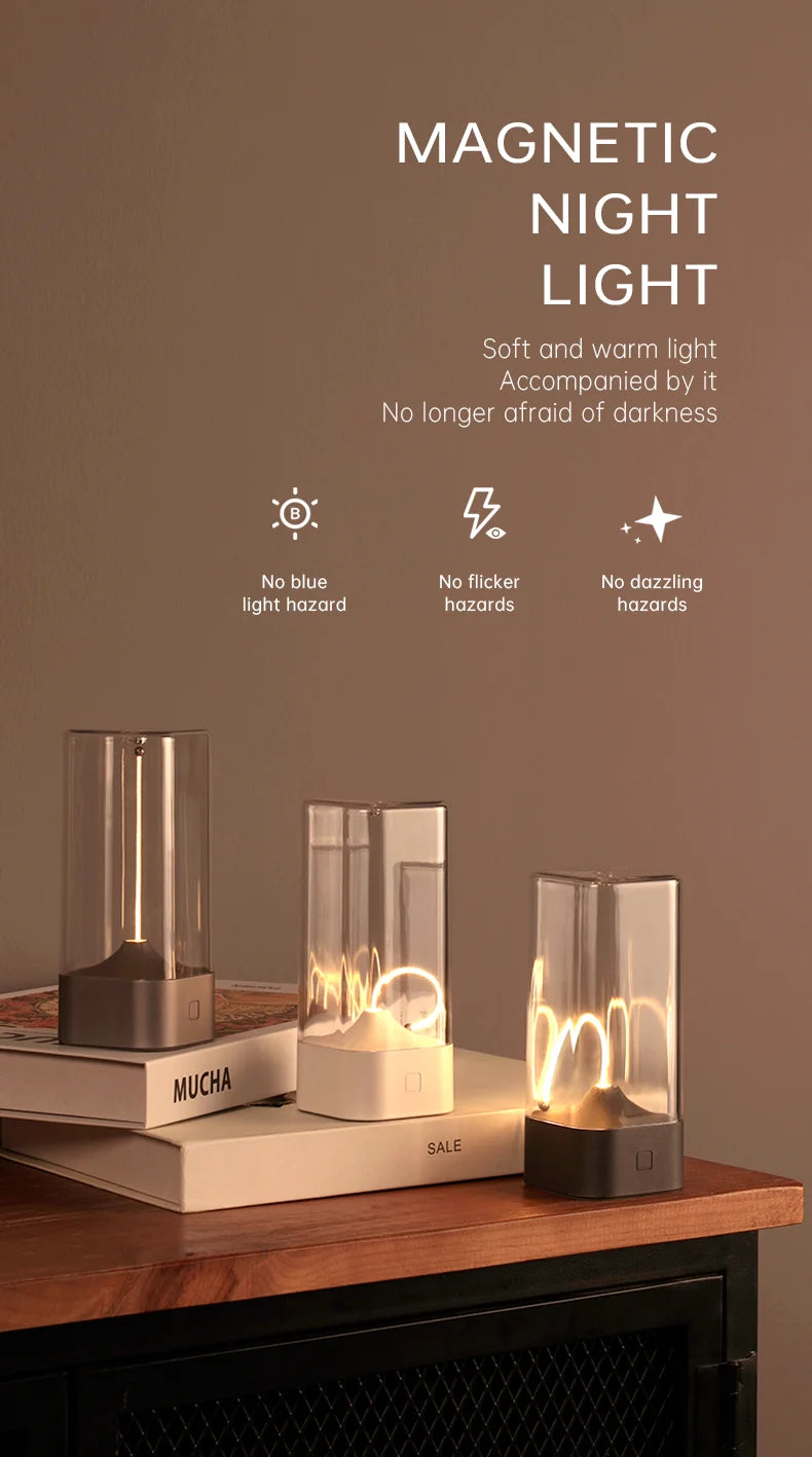 Minimalist Cordless Table Lamp – 3-Level Dimmable Rechargeable LED