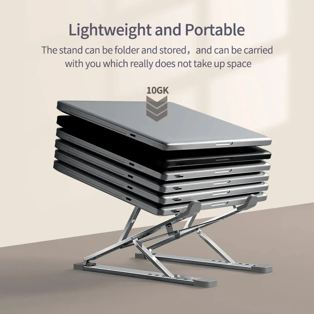 Adjustable Aluminum Foldable Laptop Cooling Stand for MacBook