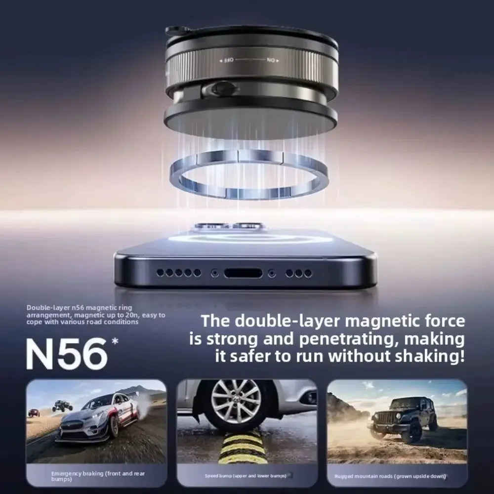 Magnetic Car Phone Holder – 360° Rotatable & Foldable Mount, Universal Compatibility