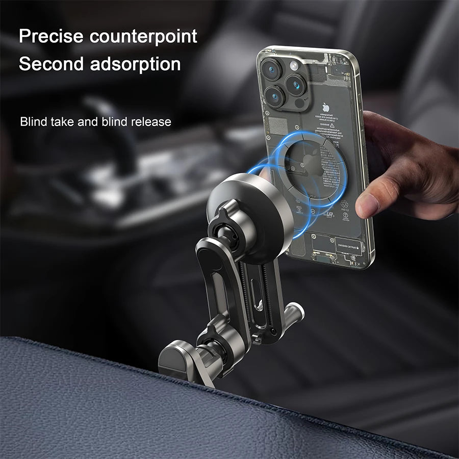 MagSafe-Compatible Magnetic Car Phone Mount – Air Vent, Strong Magnetic Hold