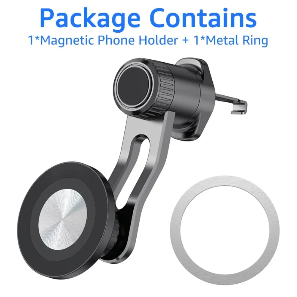 MagSafe Car Phone Mount | 18 N52 Magnets | 360° Air Vent Holder with Extended Arm