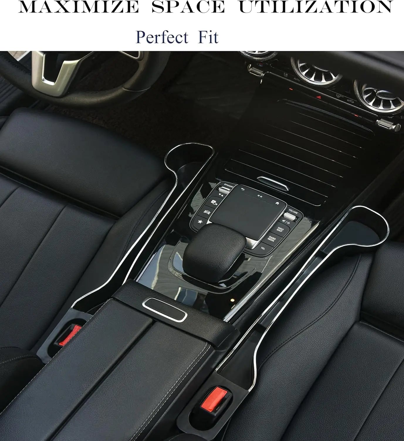 Upgraded Car Seat Gap Organizer with Cup Holder & Phone Holder