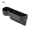 Leather Car Seat Gap Storage Box with Charging Hole