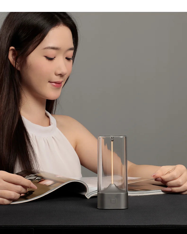 Minimalist Cordless Table Lamp – 3-Level Dimmable Rechargeable LED