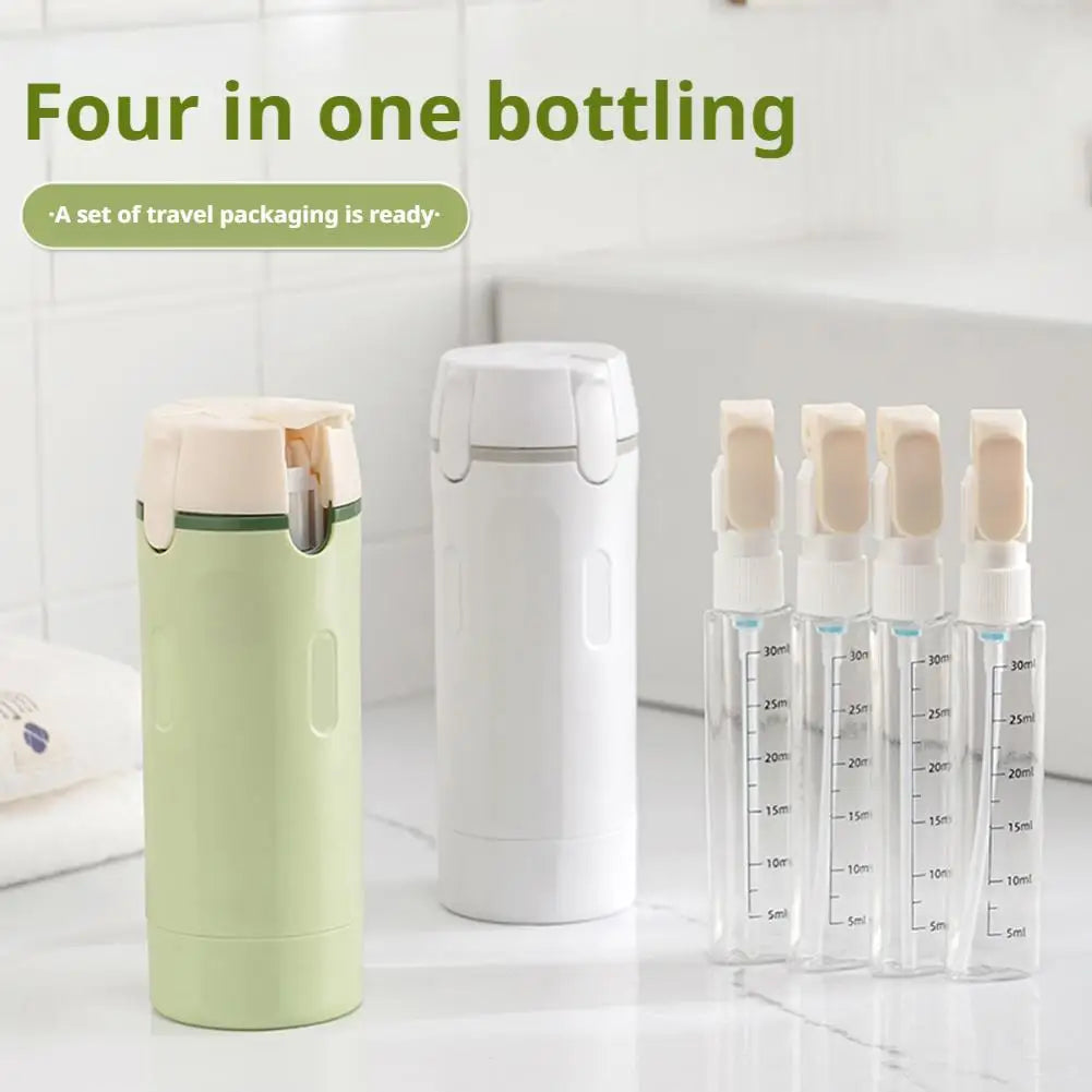4-in-1 Portable Travel Cosmetics & Shampoo Split Bottle