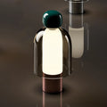 Nordic Glass Cordless Table Lamp – Rechargeable Bedside Desk Light