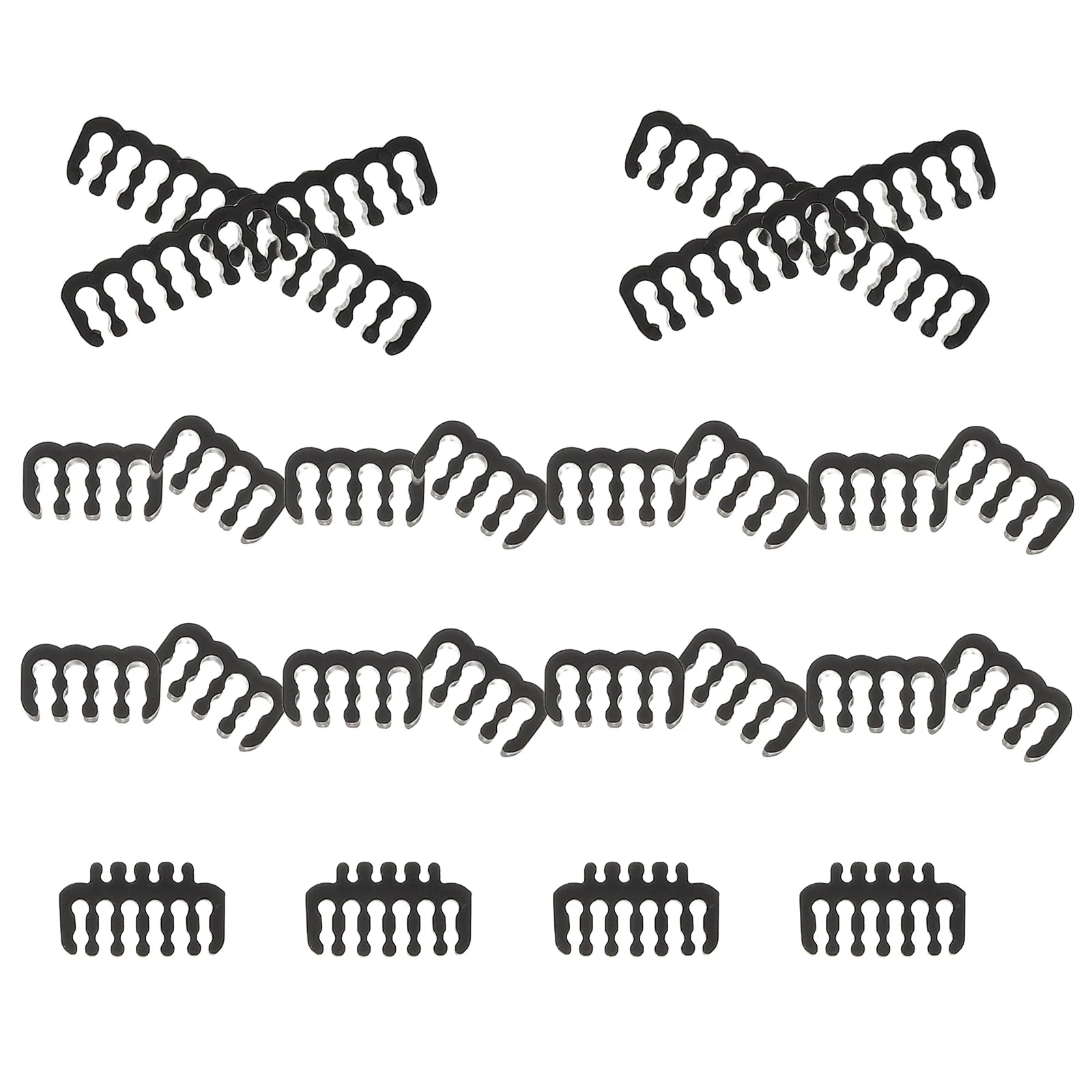 24-Piece PC Cable Management Comb Kit for Internal Wire Setup