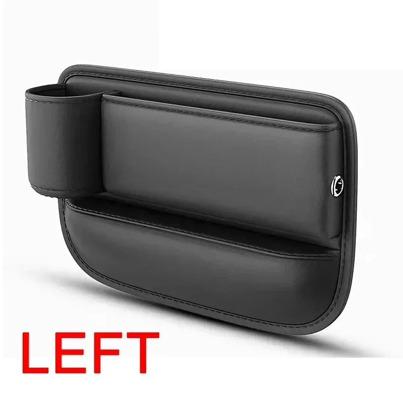 Car Seat Gap Filler Console Organizer with Cup Holder & Storage Bin