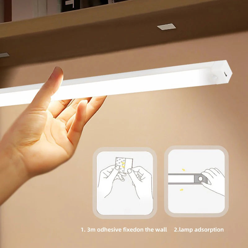 Wireless Motion Sensor LED Night Light – USB-C Rechargeable