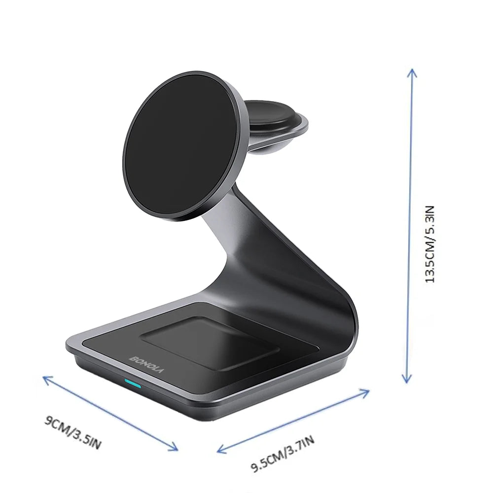 Magnetic 3-in-1 Wireless Charging Station for Samsung