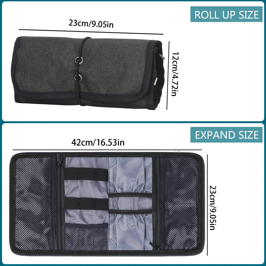 Portable Electronic Organizer Travel Bag for Cables, Power Bank & Accessories