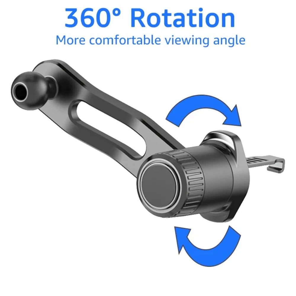 MagSafe Car Phone Mount | 18 N52 Magnets | 360° Air Vent Holder with Extended Arm