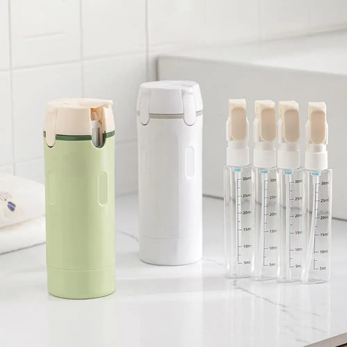 4-in-1 Portable Travel Cosmetics & Shampoo Split Bottle