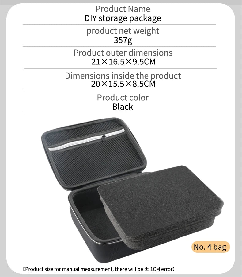 DIY Sponge Electronics Organizer Case – Customizable Foam Travel Carry Bag