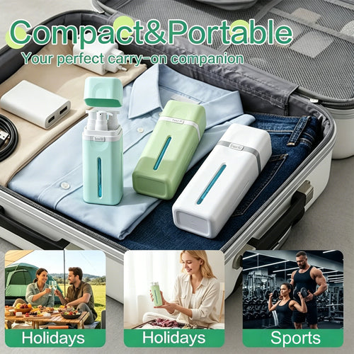 4-in-1 Refillable Leak-Proof Travel Dispenser Bottle for Camping & Business