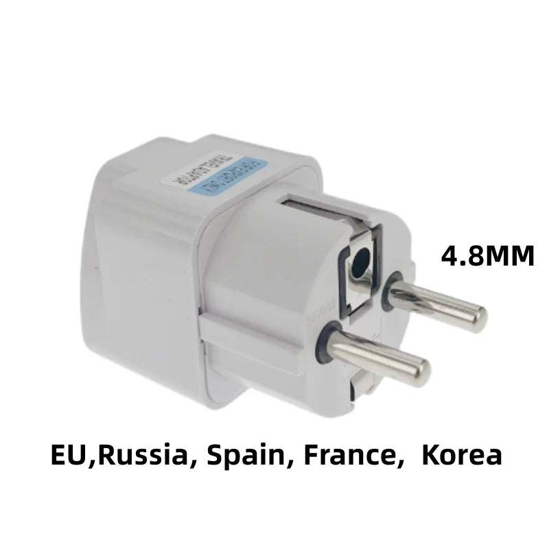 Universal EU Plug Adapter – AU/UK/US to EU/Euro/KR Travel Power Converter