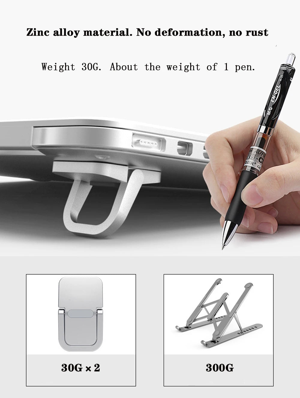 Portable Mini Aluminum Laptop Stand with Keyboard Holder