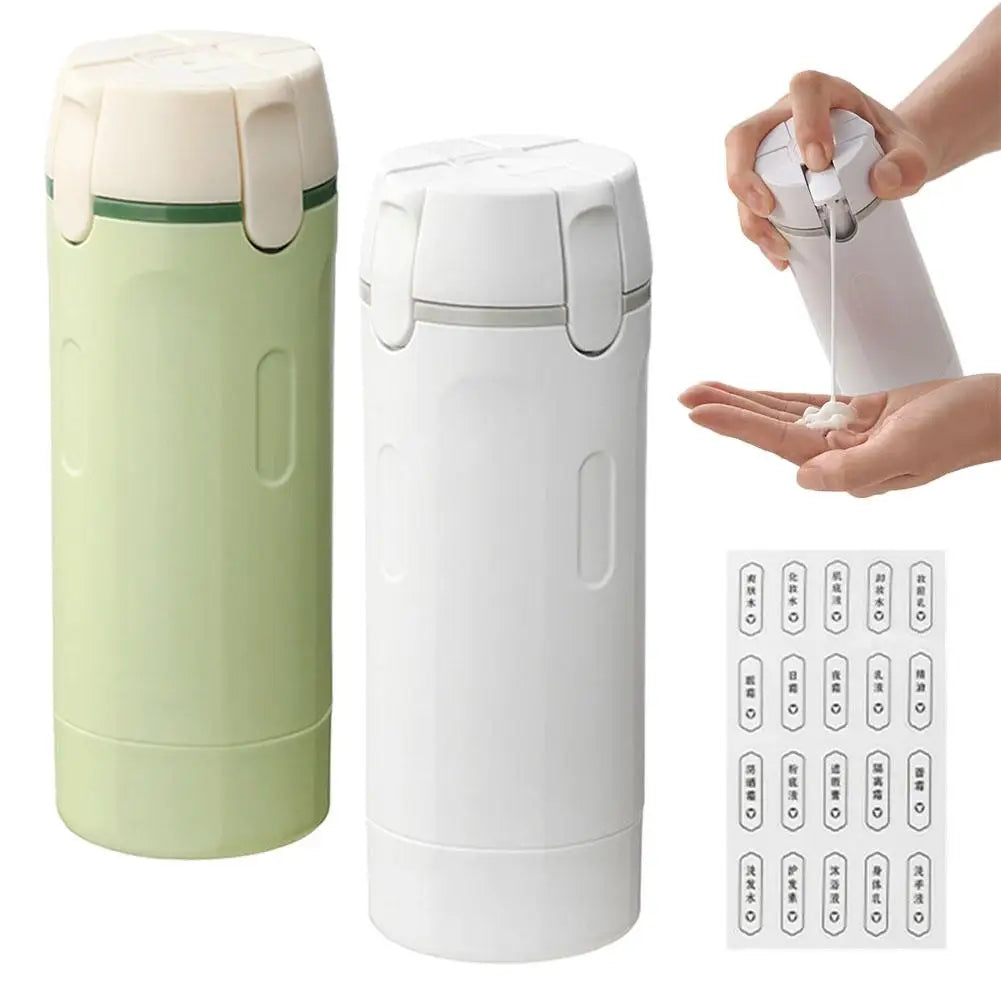 4-in-1 TSA-Approved BPA-Free Travel Dispenser Bottles for Shampoo & Lotion