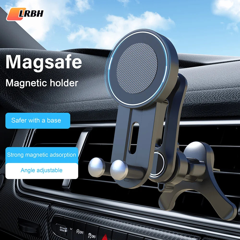MagSafe-Compatible Magnetic Car Phone Mount – Air Vent, Strong Magnetic Hold
