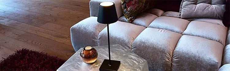 IP54 Waterproof Cordless Table Lamp – Touch Dimming, USB Rechargeable, Hotel Style