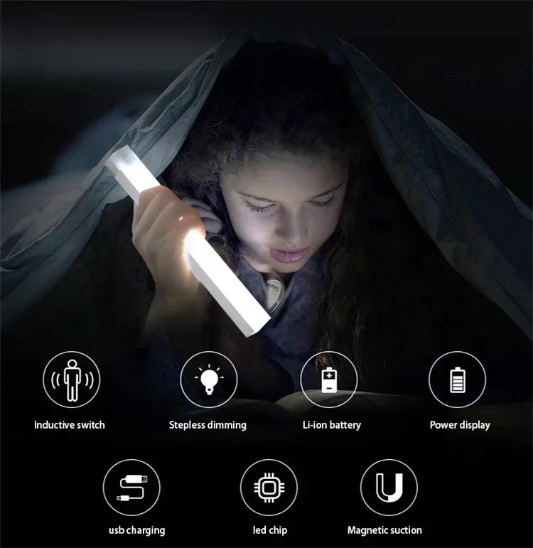 Wireless Motion Sensor LED Night Light – USB-C Rechargeable