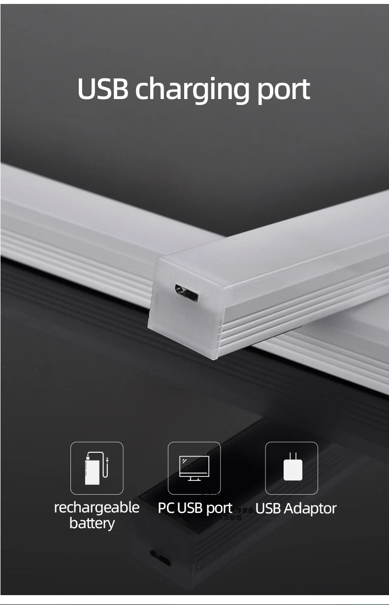 Wireless Motion Sensor LED Night Light – USB-C Rechargeable