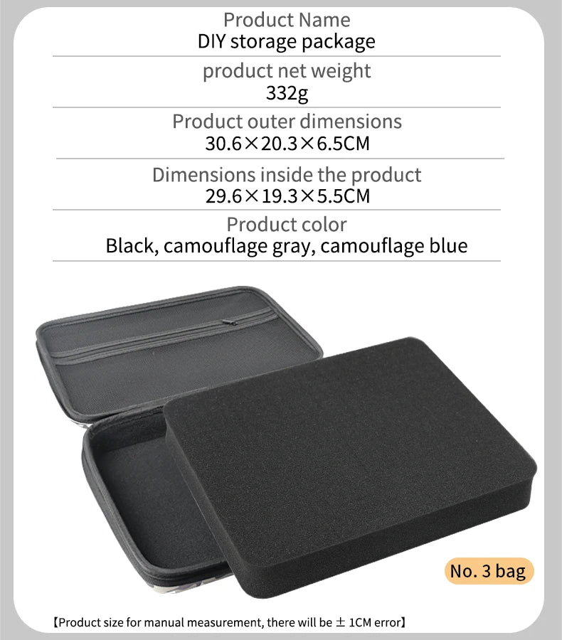 DIY Sponge Electronics Organizer Case – Customizable Foam Travel Carry Bag