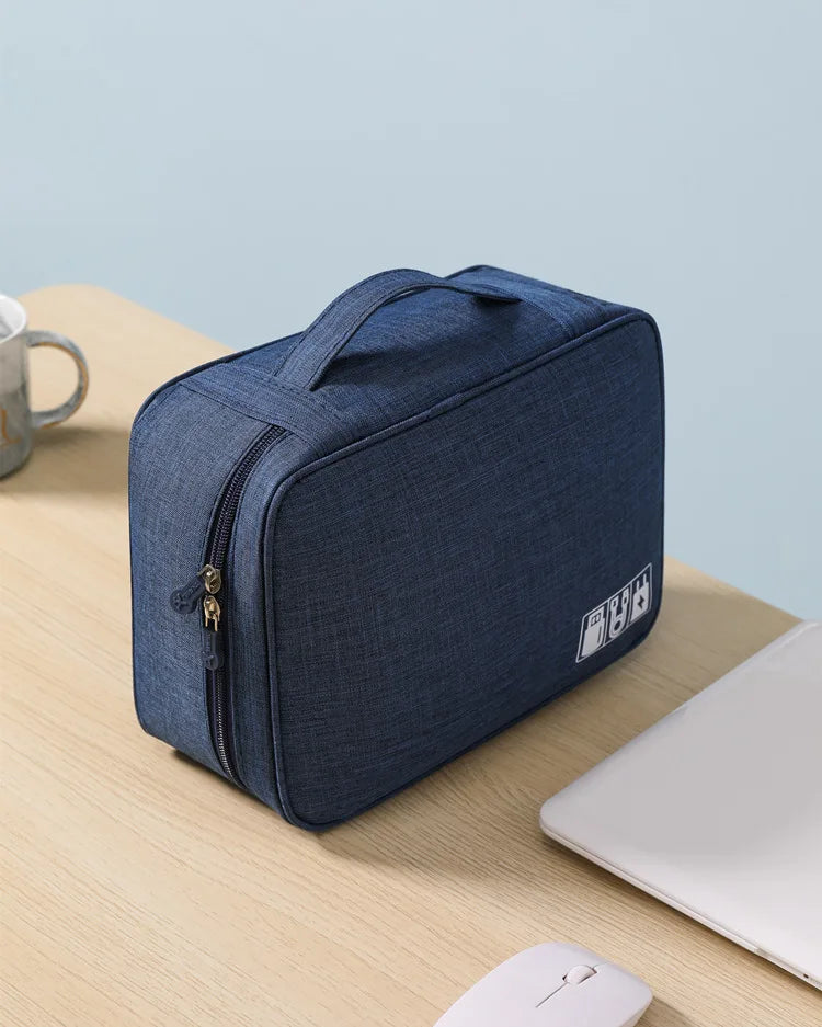 Cable Storage Bag – Portable USB & Charger Organizer for Travel
