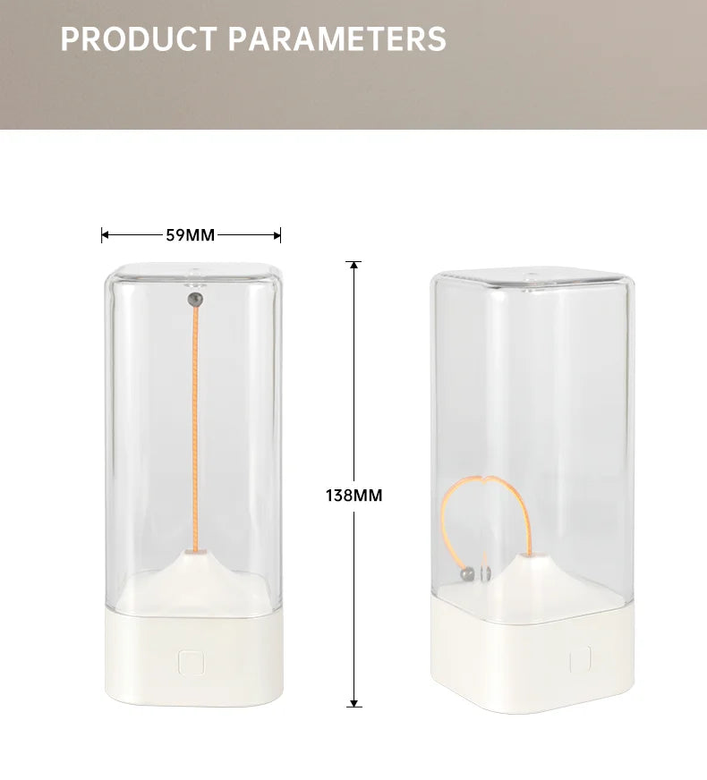 Minimalist Cordless Table Lamp – 3-Level Dimmable Rechargeable LED