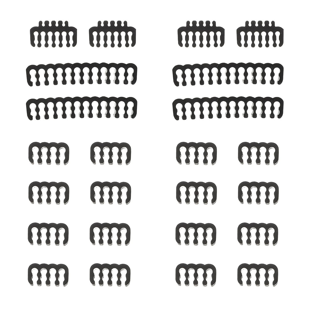 24-Piece PC Cable Management Comb Kit for Internal Wire Setup