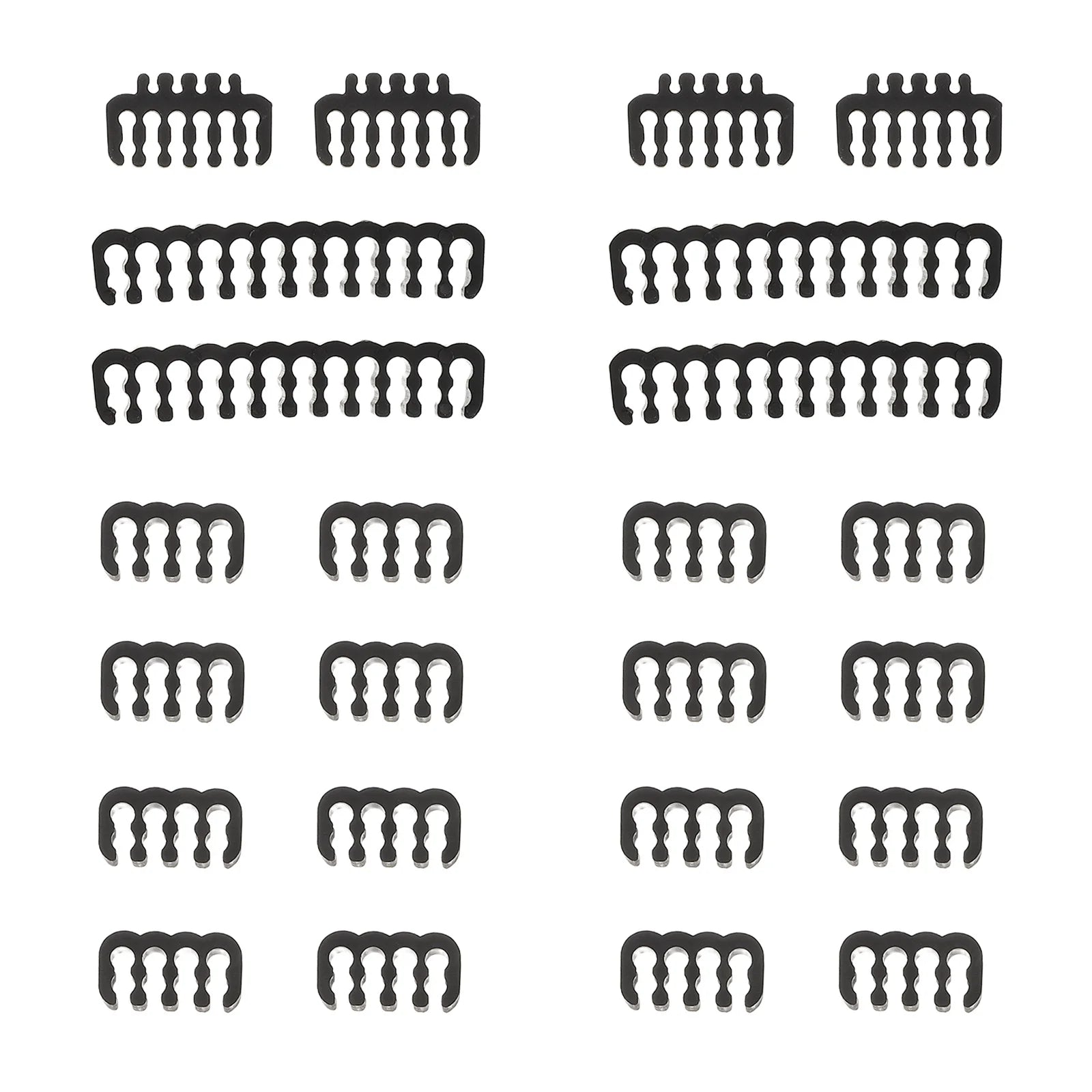 24-Piece PC Cable Management Comb Kit for Internal Wire Setup