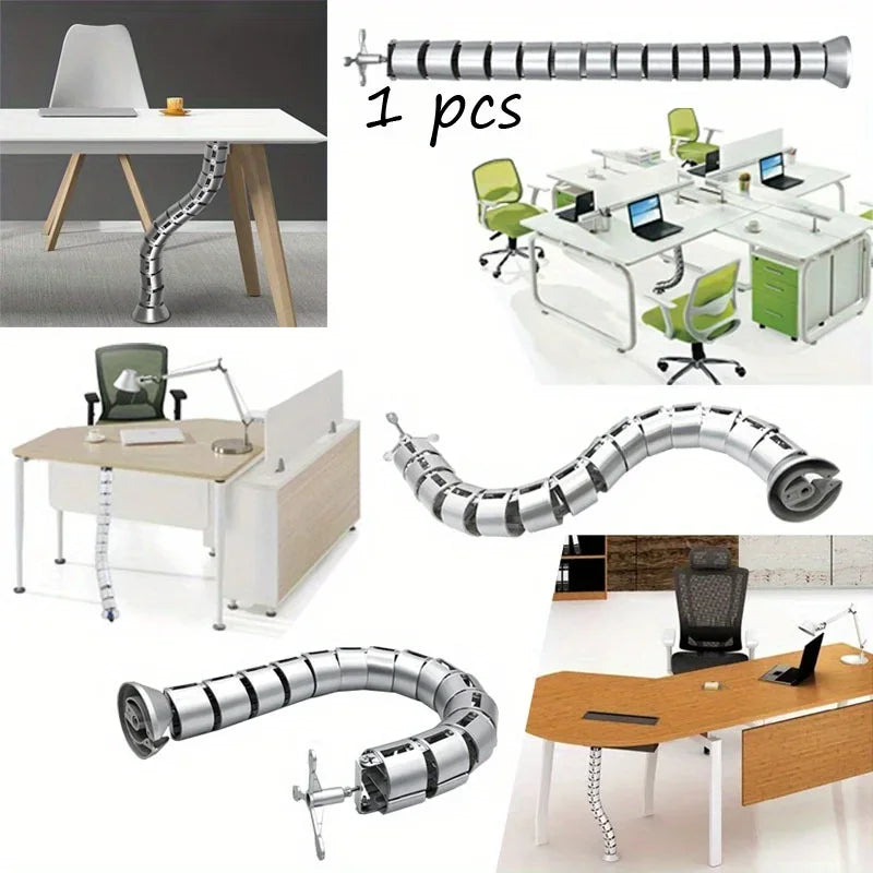 Spiral Cable Wire Wrap Organizer & Cord Protector for Office