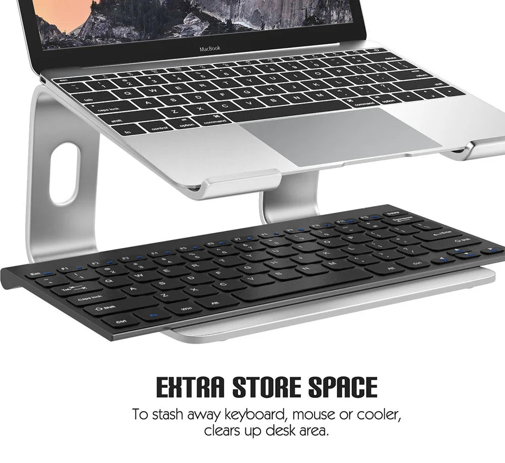 Portable Aluminum Laptop & MacBook Desktop Holder Stand