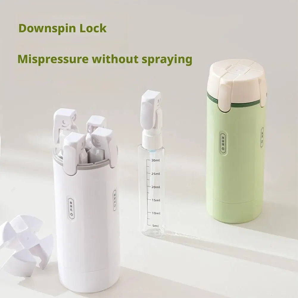 4-in-1 TSA-Approved BPA-Free Travel Dispenser Bottles for Shampoo & Lotion