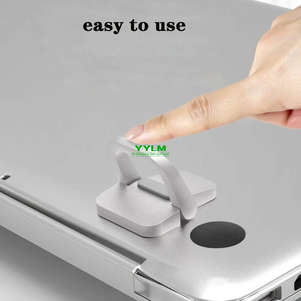 Compact Aluminum Laptop Riser with Portable Folding Legs