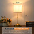 Cordless Rechargeable Table Lamp – 3-Level Dimmable, Fabric Shade, Touch Switch