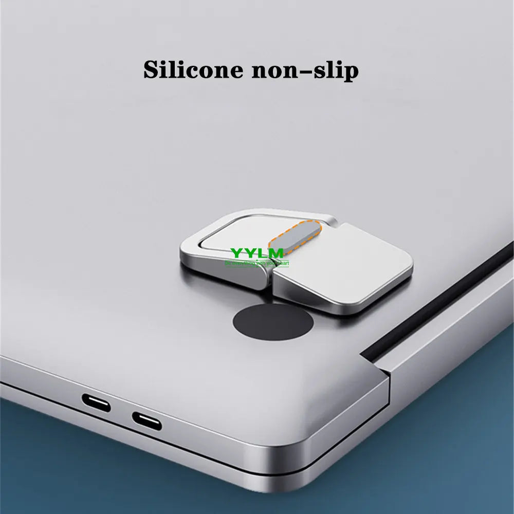 Compact Aluminum Laptop Riser with Portable Folding Legs
