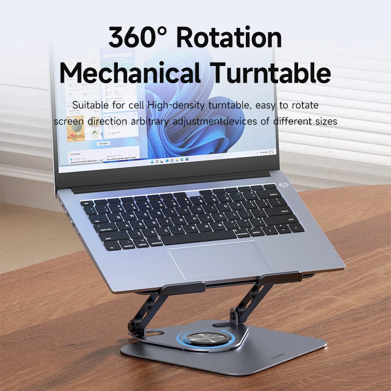 Adjustable Laptop Stand – 360° Rotating, Ergonomic, Fits Up to 18 Inches